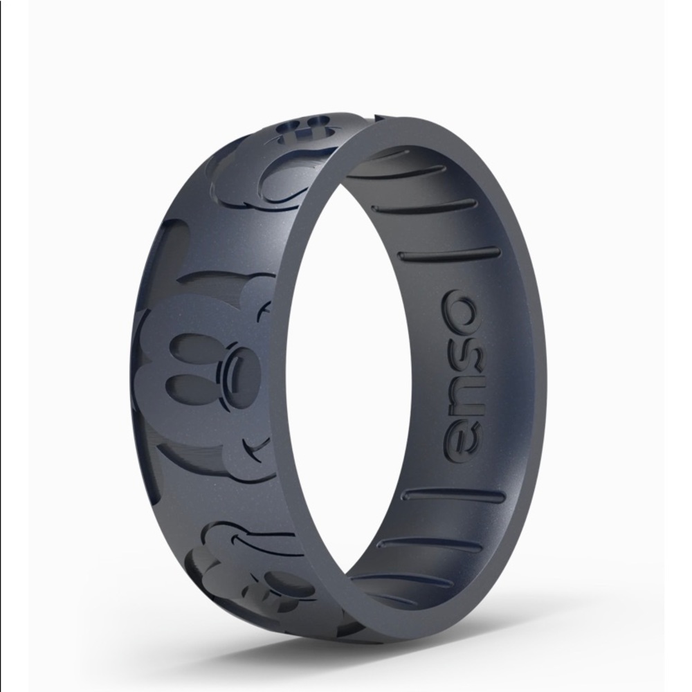 Enso Disney Mickey Mouse Emotion Ring Black Pearl S… Gem